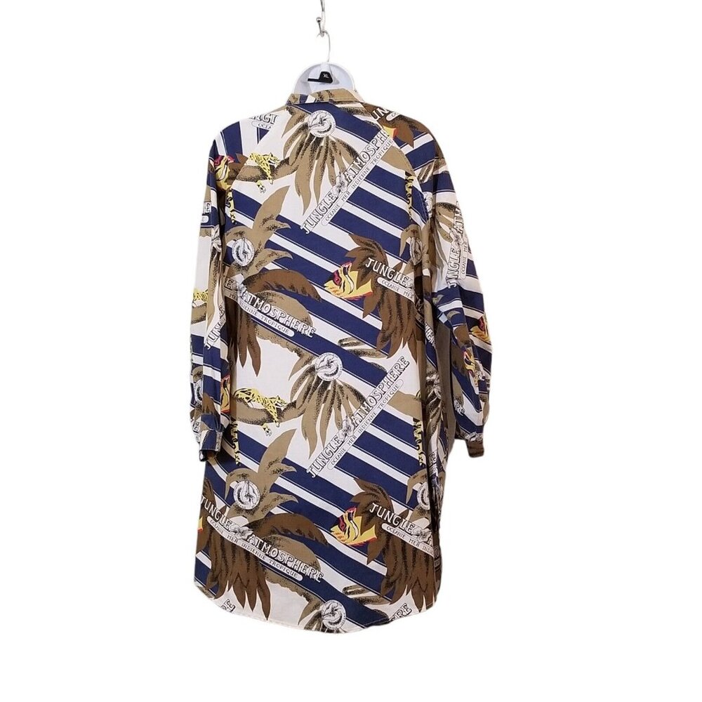 Vintage Peggy Lou California Blouse Women’s 42 (2X) Made USA Jungle Button Up - Picture 5 of 13